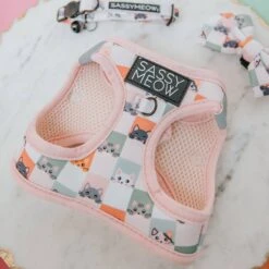Sassy Woof Smitten Kittens Cat Harness -Cat Supplies 1019894 PT2. AC SS1800 V1699915843