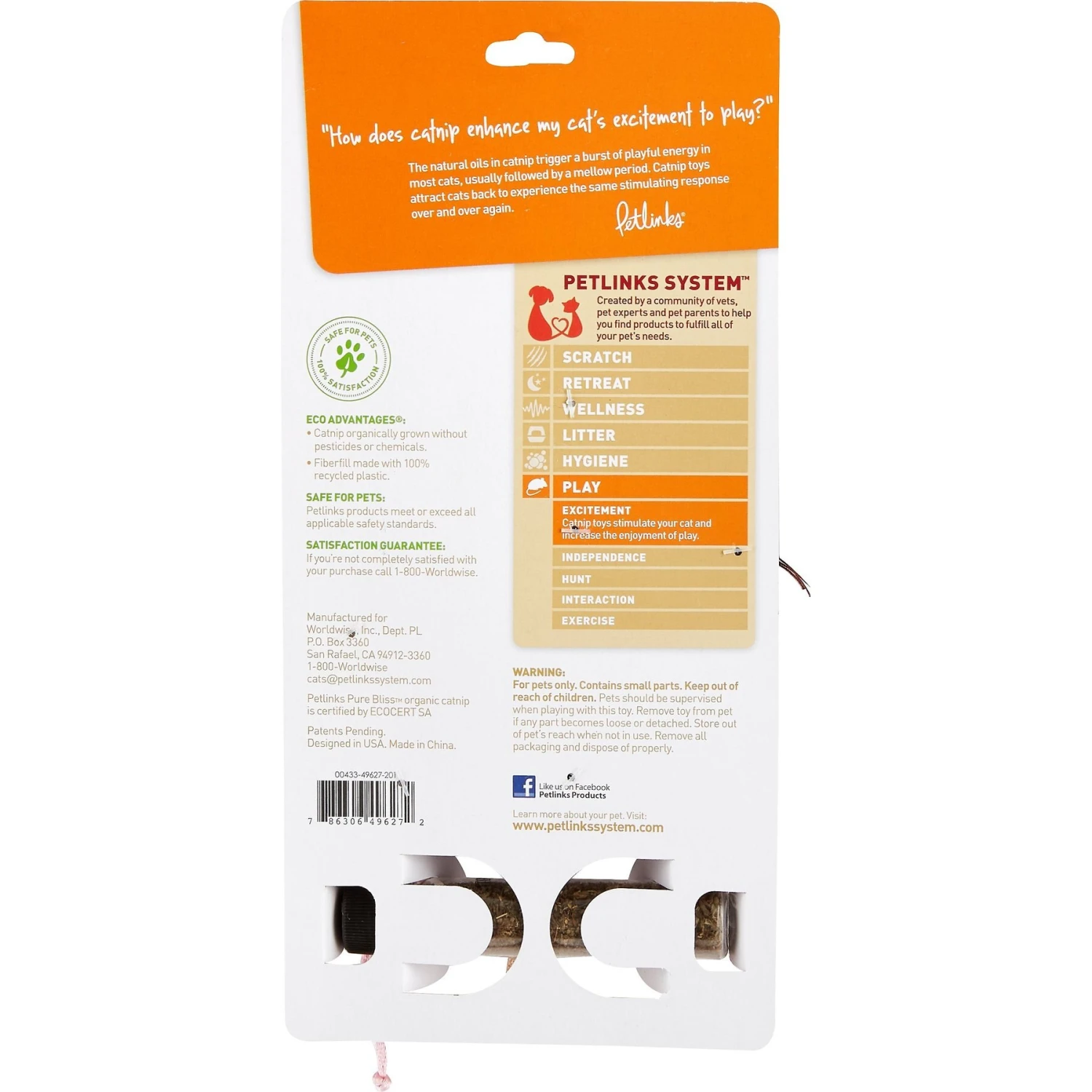 Petlinks Lil' Creepers Refillable Cat Toy With Catnip 7 Petlinks Lil' Creepers Refillable Cat Toy With Catnip - Image 7