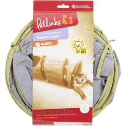 Petlinks Twinkle Chute Lighted Cat Tunnel Toy -Cat Supplies 102671 PT7. AC SS1800 V1595367676