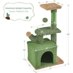Yaheetech Cactus 29-in Cat Tree -Cat Supplies 1032998 PT2. AC SS1800 V1702673932