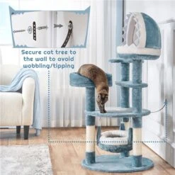 Yaheetech Ocean-Themed Multi-Level 45.5-in Cat Tree -Cat Supplies 1033006 PT6. AC SS1800 V1702674044