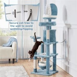 Yaheetech Ocean-Themed 61-in Cat Tree -Cat Supplies 1033054 PT6. AC SS1800 V1702673510