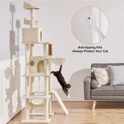 Yaheetech Multi-Level 82.5-in Cat Tree & Condo -Cat Supplies 1033078 PT6. AC SS1800 V1702673993
