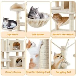 Yaheetech Multi-Level 67-in Cat Tree -Cat Supplies 1033102 PT3. AC SS1800 V1702673992