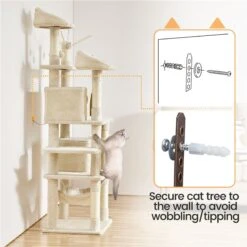 Yaheetech Multi-Level 67-in Cat Tree -Cat Supplies 1033102 PT6. AC SS1800 V1702673991