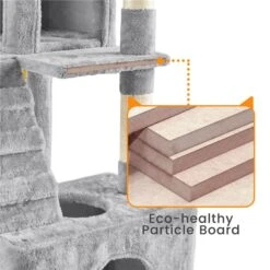 Yaheetech 72-in Plush Cat Tree & Condo 12 Yaheetech 72-in Plush Cat Tree & Condo -Cat Supplies 1033214 PT5. AC SS1800 V1702673987