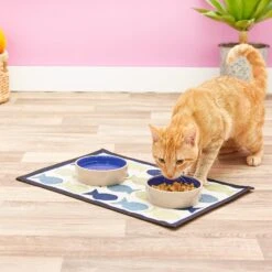 PetRageous Designs Kool Fishes Tapestry Mat -Cat Supplies 105139 PT7. AC SS1800 V1517251693
