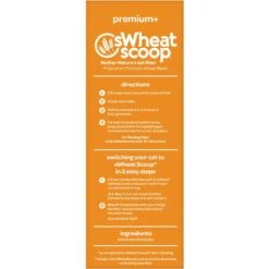 SWheat Scoop Premium+ Unscented Natural Clumping Wheat Cat Litter -Cat Supplies 107357 PT2. AC SS1800 V1605057778