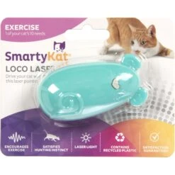 SmartyKat Loco Laser Cat Toy, Color Varies 12 SmartyKat Loco Laser Cat Toy, Color Varies -Cat Supplies 107597 PT3. AC SS1800 V1700689301