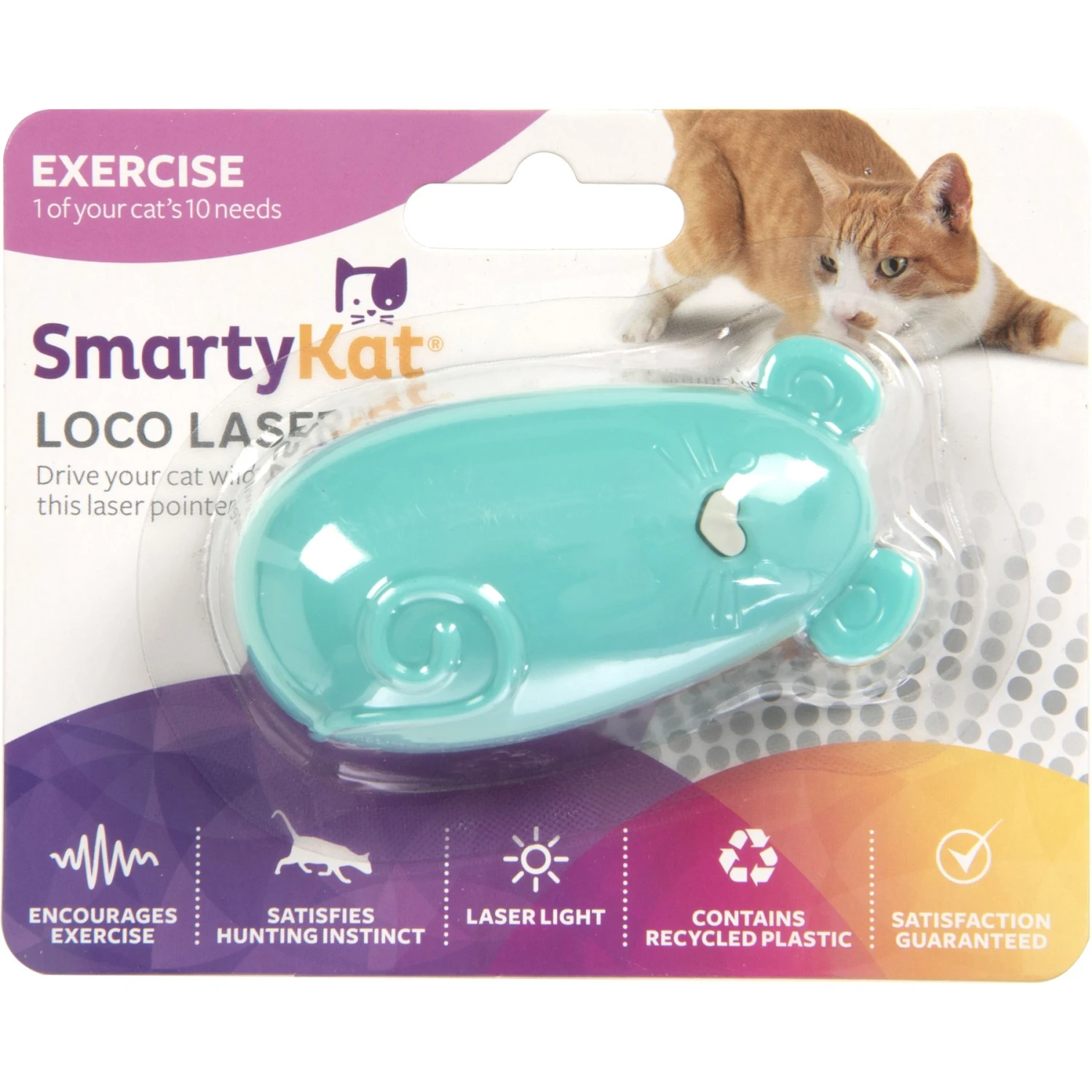 SmartyKat Loco Laser Cat Toy, Color Varies 4 SmartyKat Loco Laser Cat Toy, Color Varies - Image 4