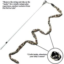 Pet Fit For Life 3 Feather Dual Rod Wand Cat Toy -Cat Supplies 109316 PT4. AC SS1800 V1494537066