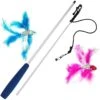 Pet Fit For Life 2 Fish Feather Wand Cat Toy