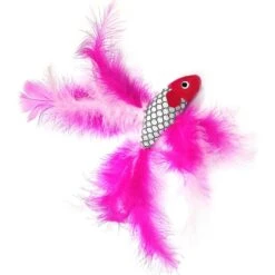 Pet Fit For Life 2 Fish Feather Wand Cat Toy -Cat Supplies 109324 PT5. AC SS1800 V1589320666
