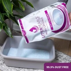 Litter Pearls Micro Crystal Unscented Non-Clumping Crystal Cat Litter -Cat Supplies 110236 PT3. AC SS1800 V1526416499