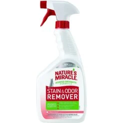 Nature's Miracle Cat Enzymatic Stain Remover & Odor Eliminator Spray, Melon Burst Scent, 32-oz Bottle