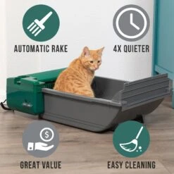 Pet Zone Smart Scoop Automatic Self-Cleaning Cat Litter Box -Cat Supplies 115602 PT2. AC SS1800 V1622572973