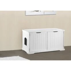 Merry Products Cat Washroom Bench Decorative Litter Box Cover & Storage -Cat Supplies 118012 PT4. AC SS1800 V1492009646