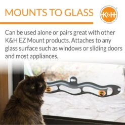 K&H Pet Products EZ Mount Window Track N' Roll Interactive Cat Toy -Cat Supplies 121327 PT2. AC SS1800 V1626451568