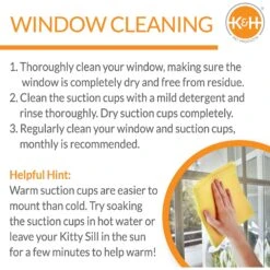 K&H Pet Products EZ Mount Penthouse Cat Window Perch -Cat Supplies 121329 PT4. AC SS1800 V1630735580