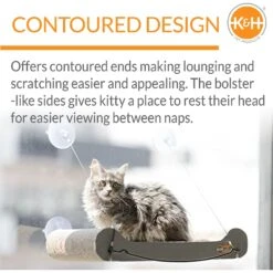 K&H Pet Products EZ Mount Window Scratcher Kitty Sill -Cat Supplies 121331 PT3. AC SS1800 V1620836879