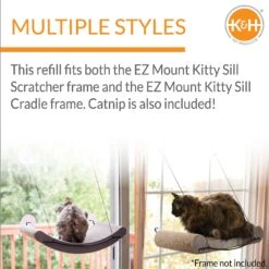 K&H Pet Products EZ Mount Window Scratcher Kitty Sill Refill -Cat Supplies 121333 PT2. AC SS1800 V1637628759