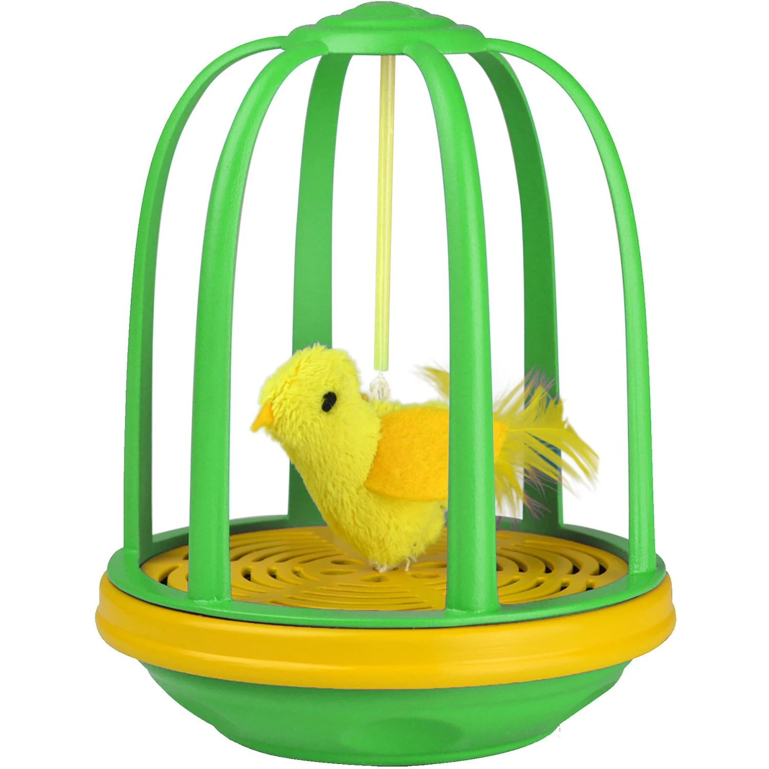 Pet Zone Caged Canary Interactive Cat Toy 1 Pet Zone Caged Canary Interactive Cat Toy