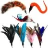 Pet Fit For Life 7 Piece Replacement Feather Pack For Wand Cat Toy