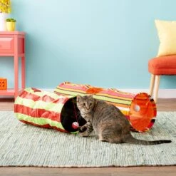 Pet Magasin Collapsible Cat Tunnel Toys, 2-pack -Cat Supplies 125032 PT6. AC SS1800 V1527258180