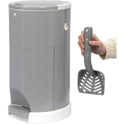 Litter Champ Premium Odor-Free Cat Litter Waste Disposal System, Grey -Cat Supplies 127916 PT3. AC SS1800 V1522100049