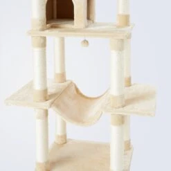 Frisco 78-in Faux Fur Cat Tree & Condo -Cat Supplies 128068 PT2. AC SS1800 V1505930983