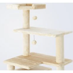 Frisco 78-in Faux Fur Cat Tree & Condo -Cat Supplies 128068 PT4. AC SS1800 V1505930980