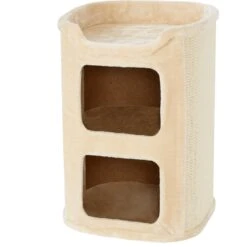 Frisco 24-in 2-Story Faux Fur Cat Condo -Cat Supplies 128083 PT5. AC SS1800 V1584453167