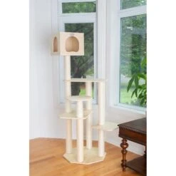 Armarkat 69-in Wooden Cat Tree & Condo -Cat Supplies 130335 PT3. AC SS1800 V1615914686