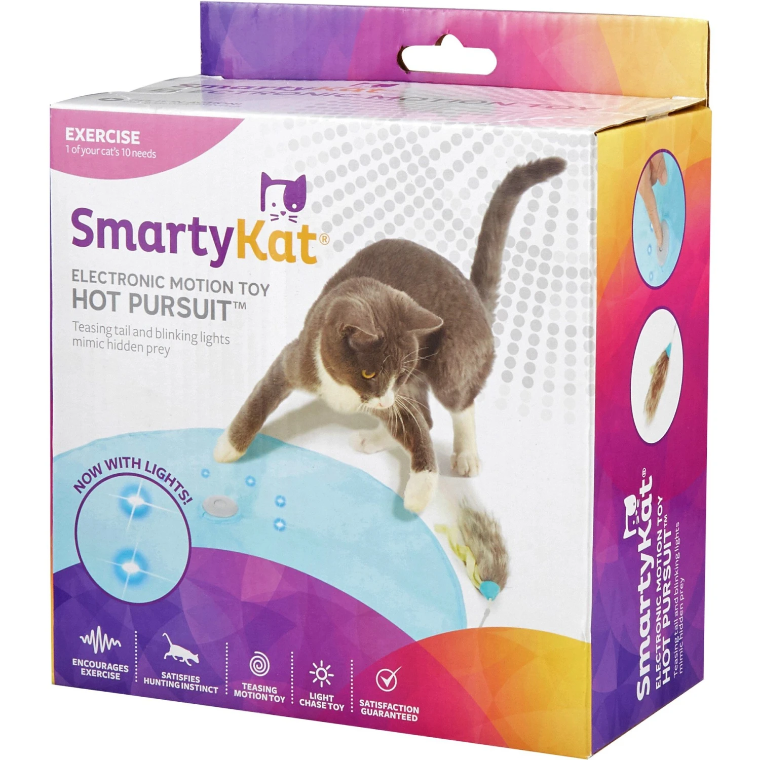 SmartyKat Hot Pursuit Electronic Concealed Motion Cat Toy 1 SmartyKat Hot Pursuit Electronic Concealed Motion Cat Toy