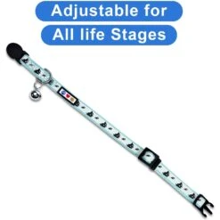 Pawtitas Glow In The Dark Nylon Breakaway Cat Collar With Bell 12 Pawtitas Glow In The Dark Nylon Breakaway Cat Collar With Bell -Cat Supplies 134697 PT4. AC SS1800 V1681328532