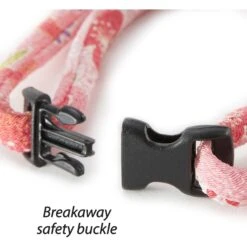 Necoichi Chirimen Clover Breakaway Cat Collar With Bell -Cat Supplies 137007 PT2. AC SS1800 V1688753250