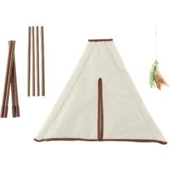 SmartyKat Kitty Camp TeePee Cat Toy -Cat Supplies 137500 PT4. AC SS1800 V1525718372