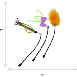 SmartyKat Universal Replacement Wand Cat Toy -Cat Supplies 137641 PT1. AC SS1800 V1599755155