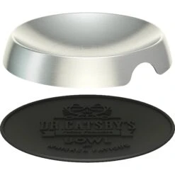 Dr. Catsby's Whisker Relief Non-Skid Stainless Steel Cat Bowl, 1.5-cup -Cat Supplies 138506 PT2. AC SS1800 V1559923387