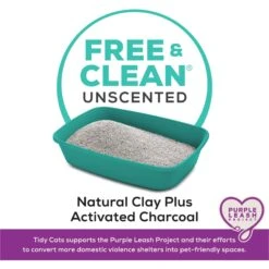Tidy Cats Free & Clean Unscented Clumping Clay Cat Litter -Cat Supplies 141397 PT3. AC SS1800 V1701880989