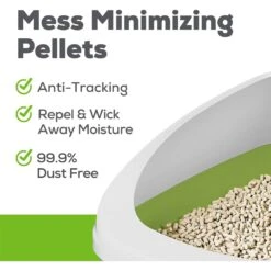 Purina Tidy Cats Hooded Litter Box System, Breeze Hooded System Starter Kit Litter Box, Litter Pellets & Pads -Cat Supplies 141405 PT2. AC SS1800 V1700160835