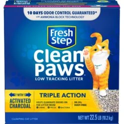 Fresh Step Clean Paws Scented Clumping Clay Cat Litter -Cat Supplies 141502 PT5. AC SS1800 V1694465596