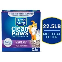 Fresh Step Clean Paws Multi-Cat Scented Clumping Cat Litter