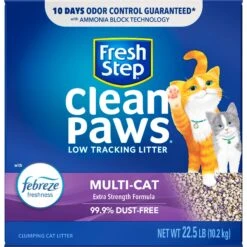 Fresh Step Clean Paws Multi-Cat Scented Clumping Cat Litter -Cat Supplies 141506 PT6. AC SS1800 V1695137973