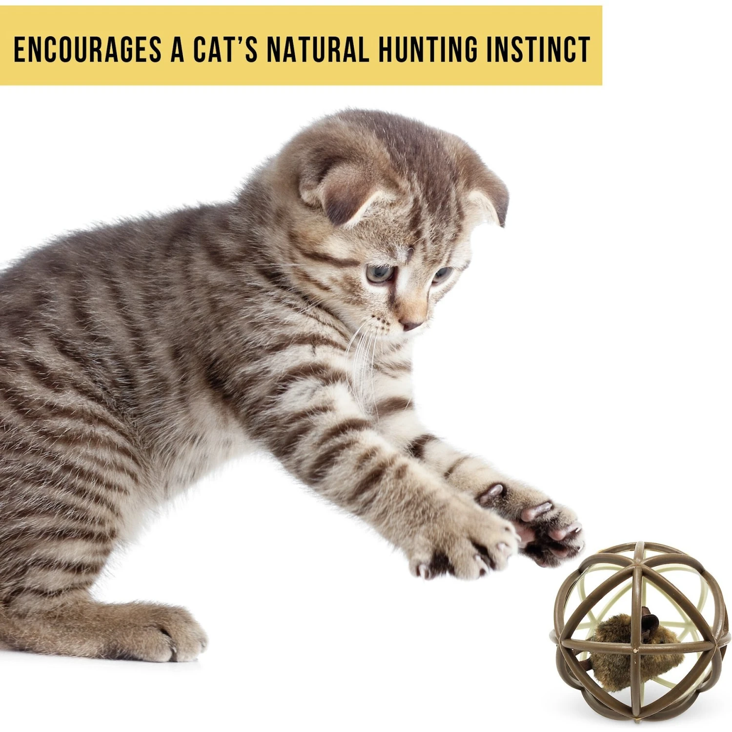 Pet Zone Ball Of Furry Fury Cat Toy With Catnip 6 Pet Zone Ball Of Furry Fury Cat Toy With Catnip - Image 6