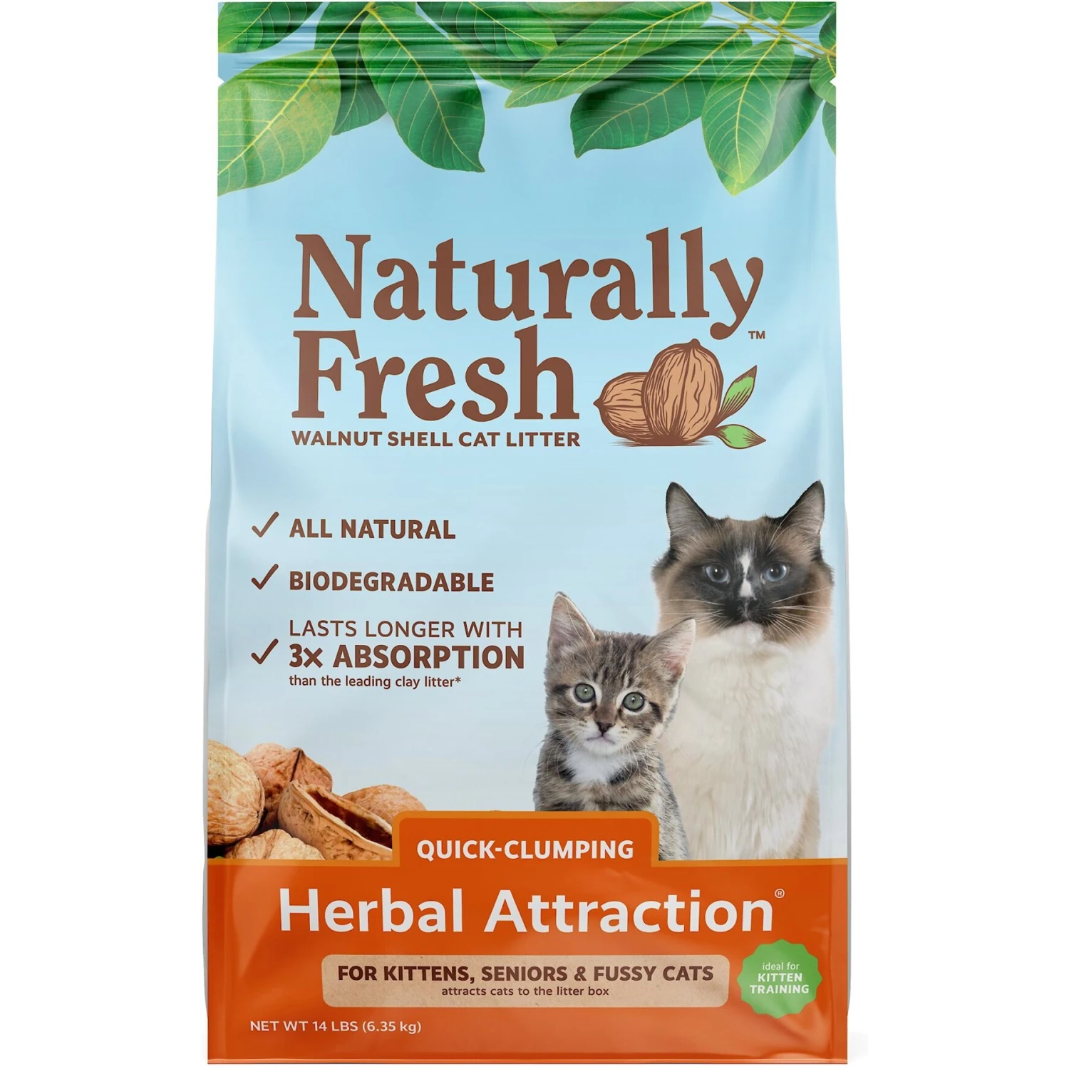 Naturally Fresh Herbal Attraction Scented Clumping Walnut Cat Litter 1 Naturally Fresh Herbal Attraction Scented Clumping Walnut Cat Litter