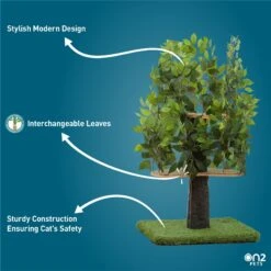 On2Pets 48-in Medium Square Modern Cat Tree -Cat Supplies 145316 PT3. AC SS1800 V1671030332