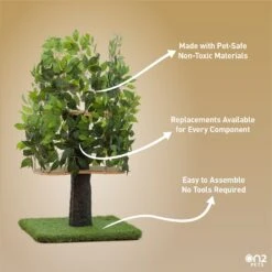 On2Pets 48-in Medium Square Modern Cat Tree -Cat Supplies 145316 PT4. AC SS1800 V1671027757