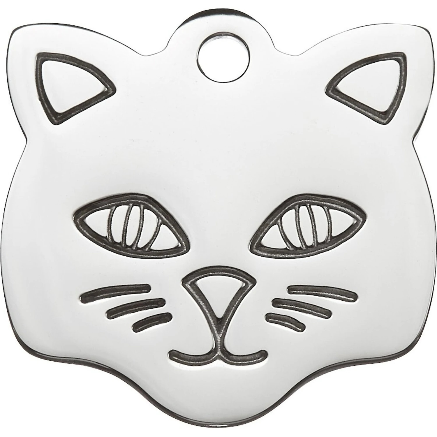 Frisco Stainless Steel Personalized Cat ID Tag, Cat 2 Frisco Stainless Steel Personalized Cat ID Tag, Cat - Image 2