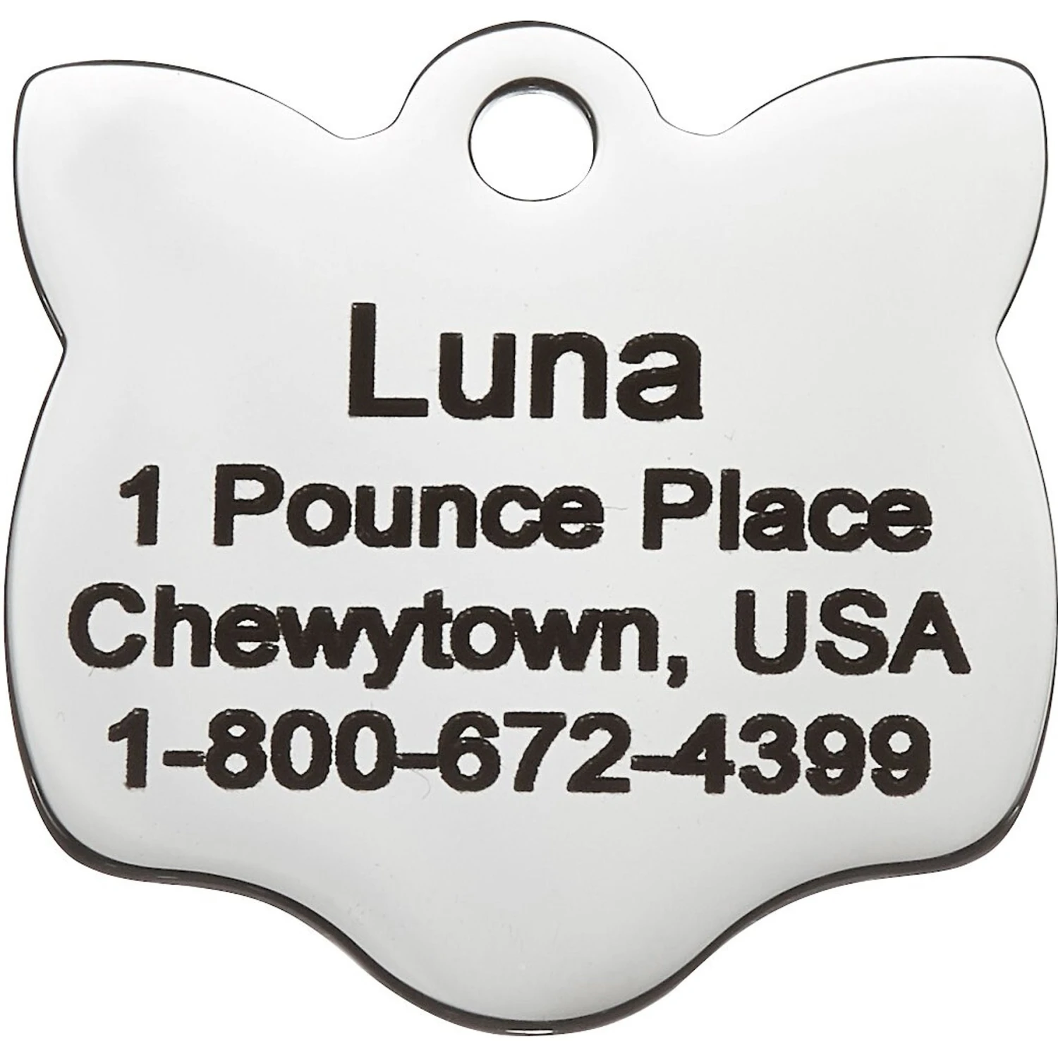 Frisco Stainless Steel Personalized Cat ID Tag, Cat 3 Frisco Stainless Steel Personalized Cat ID Tag, Cat - Image 3